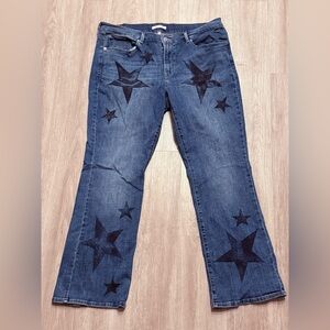 Levi's Blue Flare Jeans with Stars